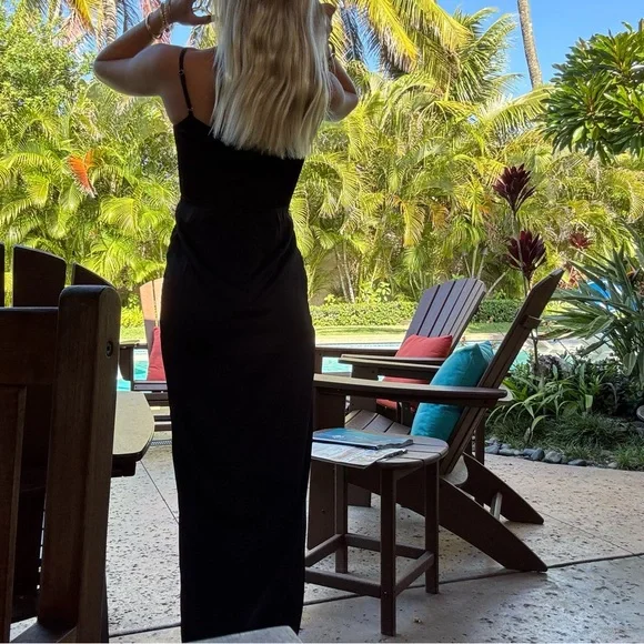 Azazie x Kendall & Kylie Sheath Pleated Stretch Satin Floor Length Mermaid Dress - Picture 2 of 6